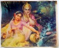 Radha und Krishna in Romantischen Mood Hinduismus